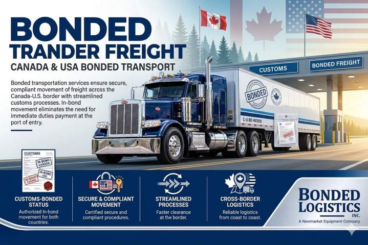 Our bonded transportation services ensure secure, compliant movement of freight across the Canada-U.S. border with streamlined customs processes.